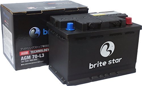Amazon.co.jp: Brite Star ブライトスターバッテリー 輸入車用 AGM 70